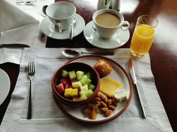 Rio Sagrado breakfast