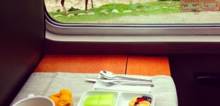 Desayuno on a train