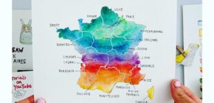 Map of France compressed