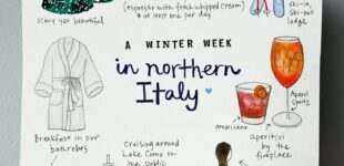 Winter week in northern Italy